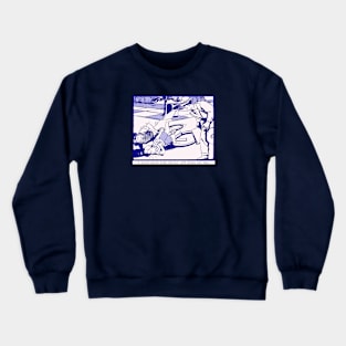 I could watch kids fallin' off bikes all day. Crewneck Sweatshirt